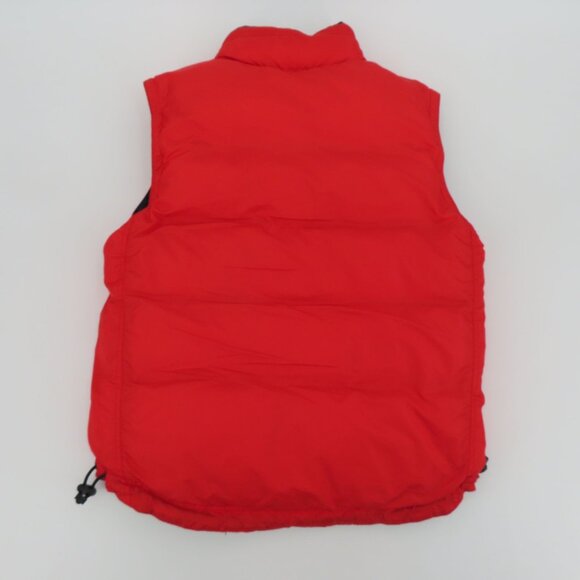 GAP Womens Extra Small XS Blue Red Reversible Zipper Down Puffer Vest 2000 Y2K - Picture 8 of 13